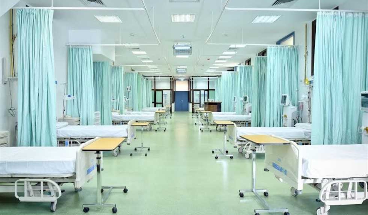 Technicians maintaining and operating electromechanical systems at the Critical Care Medical Center, Kasr El Ainy, Cairo