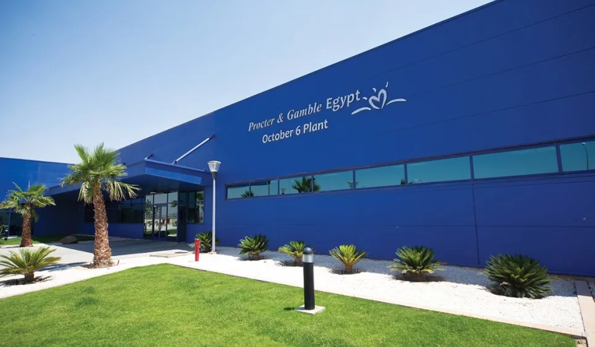 Technicians performing electromechanical systems maintenance at Procter & Gamble factory complex in 6th of October City, Egypt