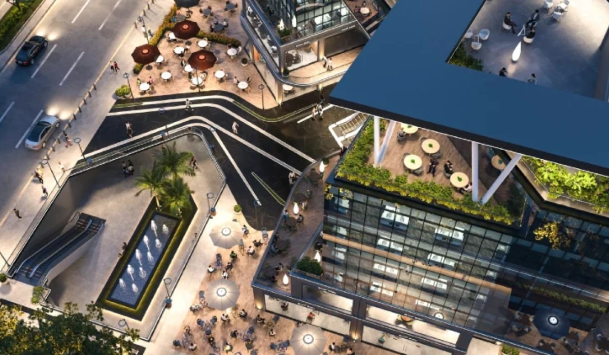 Technicians performing building and facility maintenance at Volcano Technology Avenue Mall, Fifth Settlement